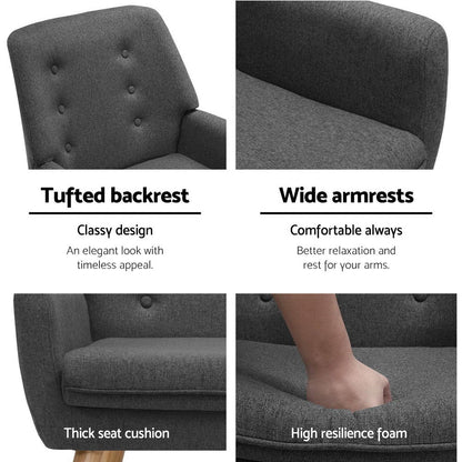 Armchair Tub Single Dining Chair - Cosy Abode