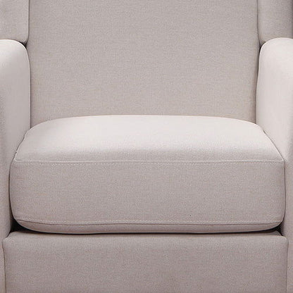 Armchair in Beige Colour Lounge Accent Chair Upholstered Fabric with Wooden leg - Cosy Abode