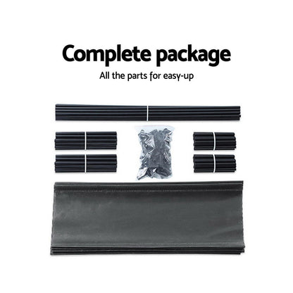 Artiss 10-Tier Shoe Rack Stackable 50 Pairs Black - Cosy Abode