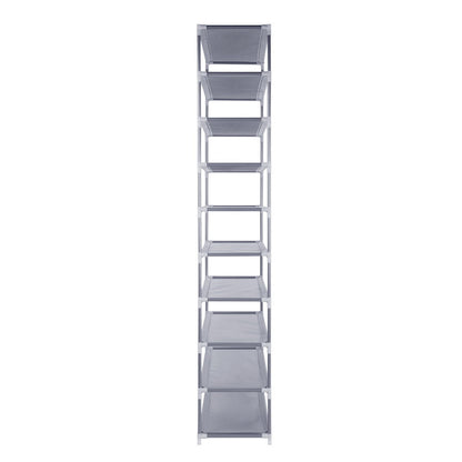 Artiss 10-Tier Shoe Rack Stackable 50 Pairs Grey - Cosy Abode