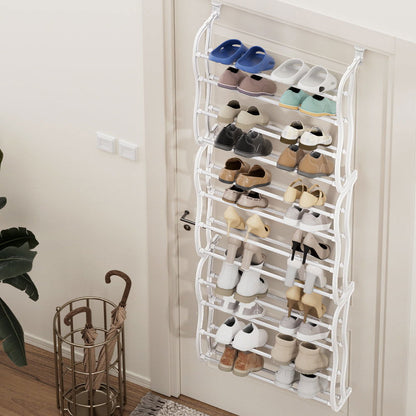 Artiss 12 Tier Shoe Rack Hanging Over Door Organiser 24 Pairs Eric - Cosy Abode