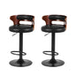 Artiss 2x Bar Stools Gas Lift Faux Leather - Cosy Abode