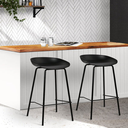 Artiss 2x Bar Stools Kitchen Counter Stools Metal - Cosy Abode