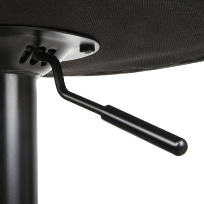 Artiss 2x Bar Stools Kitchen Dining Chairs Gas Lift Stool Leather Black - Cosy Abode