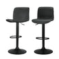 Artiss 2x Bar Stools Kitchen Swivel Bar Stool Gas Lift Chairs Barstools Black - Cosy Abode