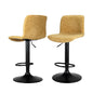 Artiss 2x Bar Stools Kitchen Swivel Bar Stool Gas Lift Chairs Barstools Brown - Cosy Abode
