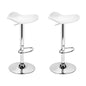 Artiss 2x Bar Stools Leather Gas Lift Chair White - Cosy Abode