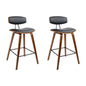 Artiss 2x Bar Stools Leather Padded w/Backrest - Cosy Abode