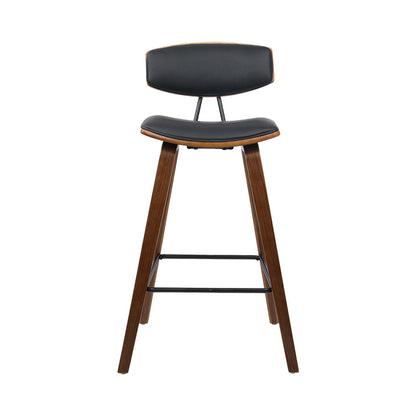 Artiss 2x Bar Stools Leather Padded w/Backrest - Cosy Abode