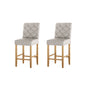 Artiss 2x Bar Stools Linen Upholstered Chairs - Cosy Abode