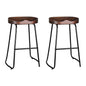 Artiss 2x Bar Stools Tractor Seat 65cm Black - Cosy Abode