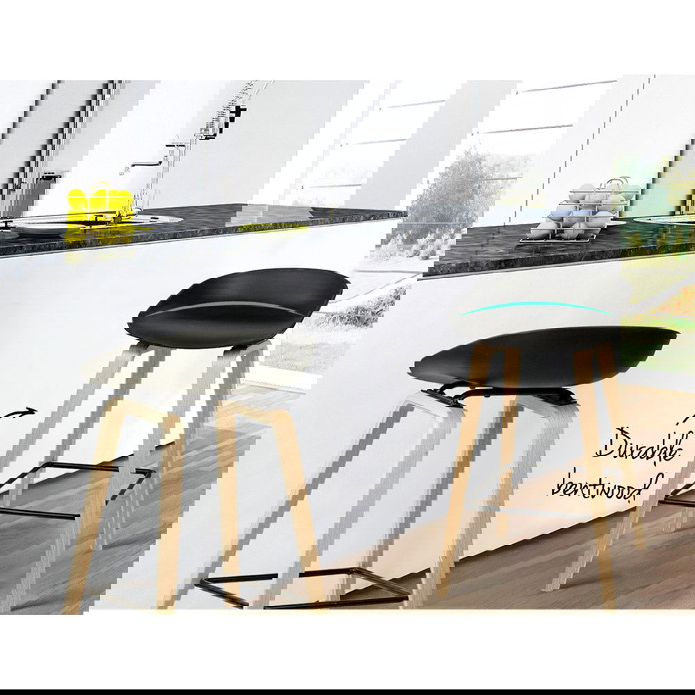 Artiss 2x Bar Stools Wooden - Cosy Abode