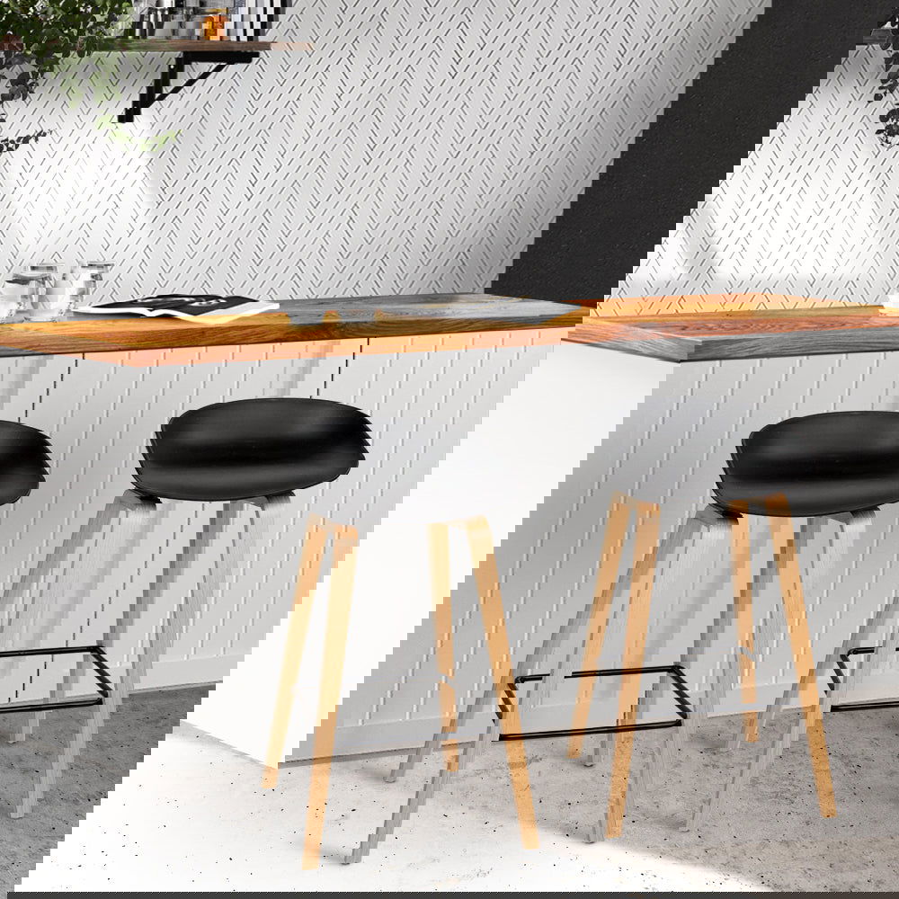 Artiss 2x Bar Stools Wooden - Cosy Abode