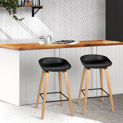 Artiss 2x Bar Stools Wooden - Cosy Abode
