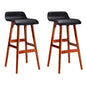 Artiss 2x Bar Stools Wooden Stool Black - Cosy Abode