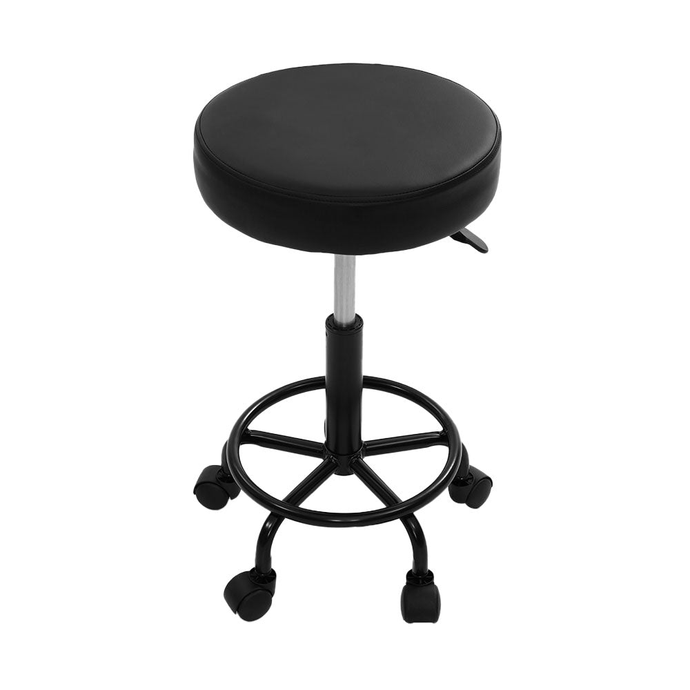 Artiss 2x Salon Stool Round Swivel Chair - Cosy Abode