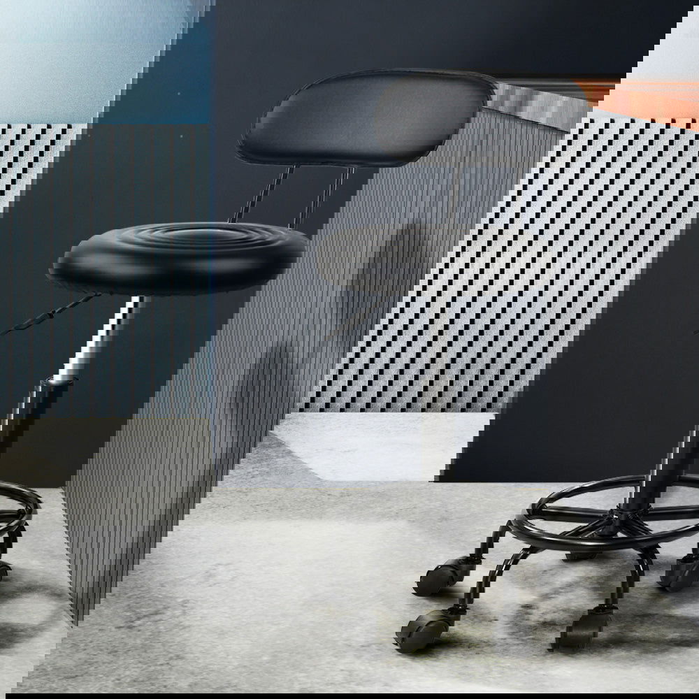 Artiss 2x Salon Stool Swivel Chair Backrest - Cosy Abode