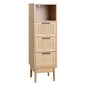 Artiss 3 Chest of Drawers with Shelf - BRIONY Oak - Cosy Abode