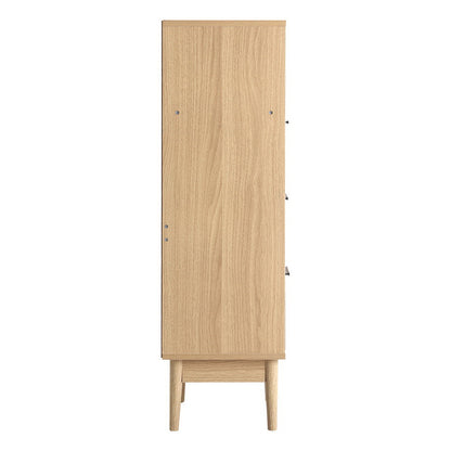 Artiss 3 Chest of Drawers with Shelf - BRIONY Oak - Cosy Abode