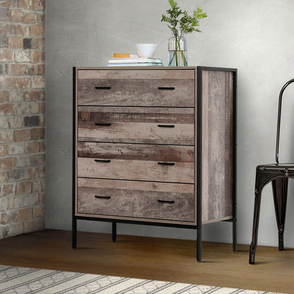 Artiss 4 Chest of Drawers - BARNLY - Cosy Abode