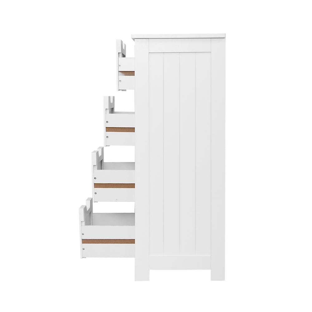 Artiss 4 Chest of Drawers - LEESA White - Cosy Abode