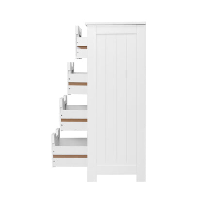 Artiss 4 Chest of Drawers - LEESA White - Cosy Abode