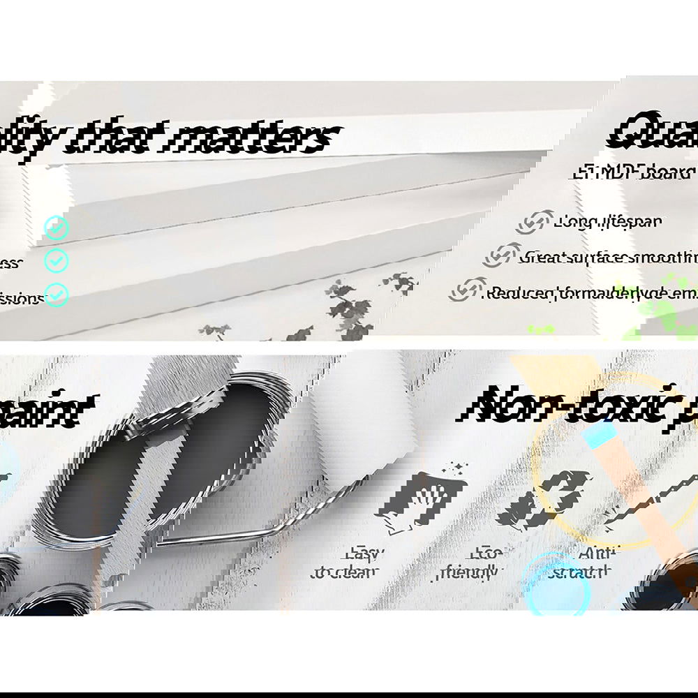 Artiss 4 Chest of Drawers - LEESA White - Cosy Abode