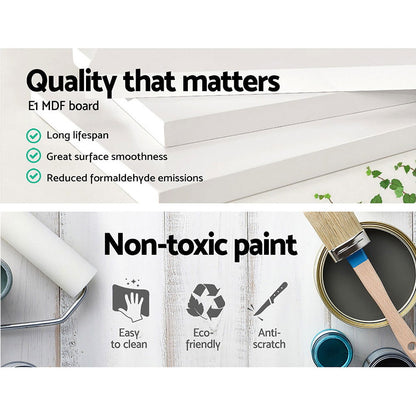 Artiss 4 Chest of Drawers - LEESA White - Cosy Abode