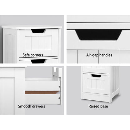Artiss 4 Chest of Drawers - LEESA White - Cosy Abode