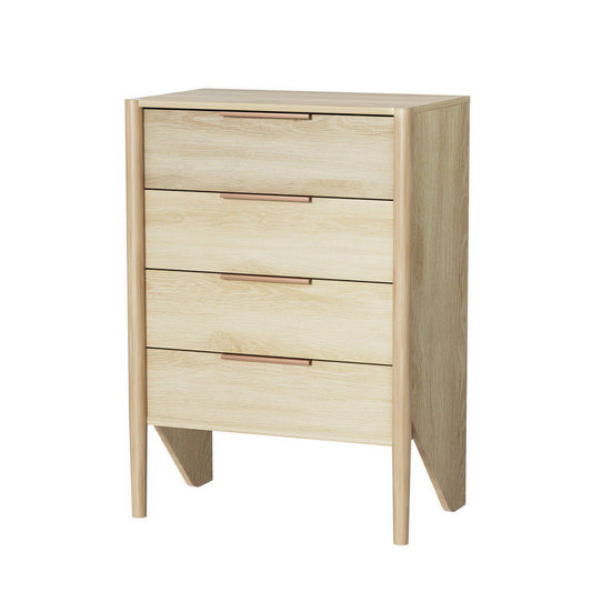 Artiss 4 Chest of Drawers Tallboy - INEZ Pine - Cosy Abode