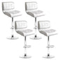 Artiss 4x Bar Stools Gas Lift Leather Padded White - Cosy Abode