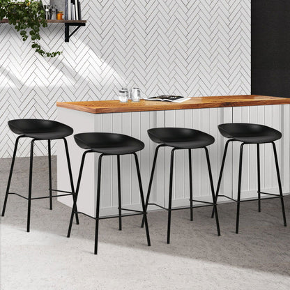 Artiss 4x Bar Stools Kitchen Counter Stools Metal - Cosy Abode
