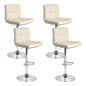 Artiss 4x Bar Stools Leather Gas Lift Beige - Cosy Abode