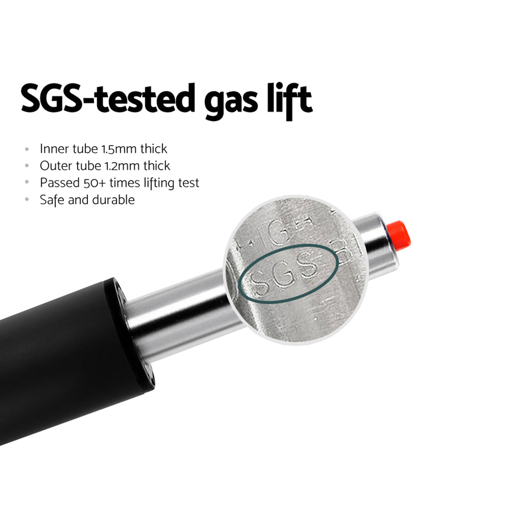 Artiss 4x Bar Stools PU Leather Gas Lift White - Cosy Abode