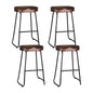 Artiss 4x Bar Stools Tractor Seat 65cm Black - Cosy Abode