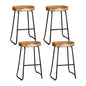 Artiss 4x Bar Stools Tractor Seat 65cm Wooden - Cosy Abode