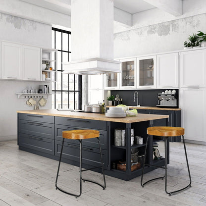 Artiss 4x Bar Stools Tractor Seat 65cm Wooden - Cosy Abode