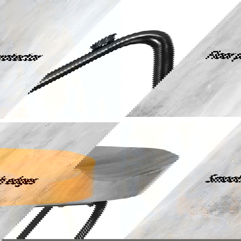 Artiss 4x Bar Stools Tractor Seat 65cm Wooden - Cosy Abode