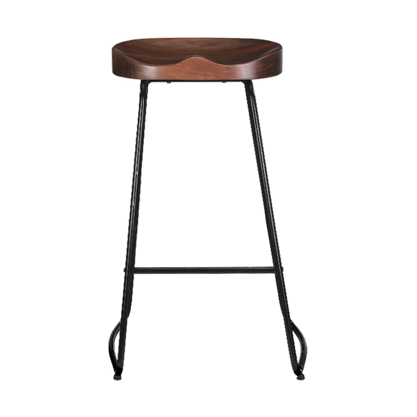 Artiss 4x Bar Stools Tractor Seat 75cm Black - Cosy Abode