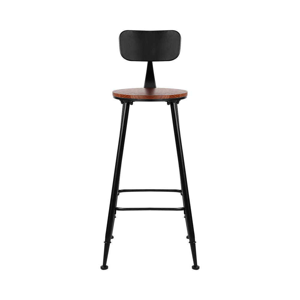Artiss 4x Bar Stools Vintage Metal Chairs - Cosy Abode