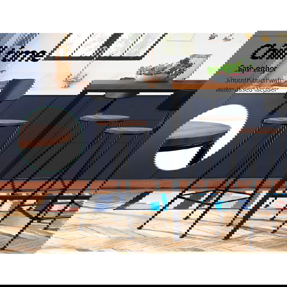 Artiss 4x Bar Stools Vintage Metal Chairs - Cosy Abode