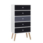 Artiss 5 Chest of Drawers - BONDS White - Cosy Abode