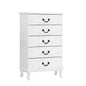 Artiss 5 Chest of Drawers - KUBI White - Cosy Abode