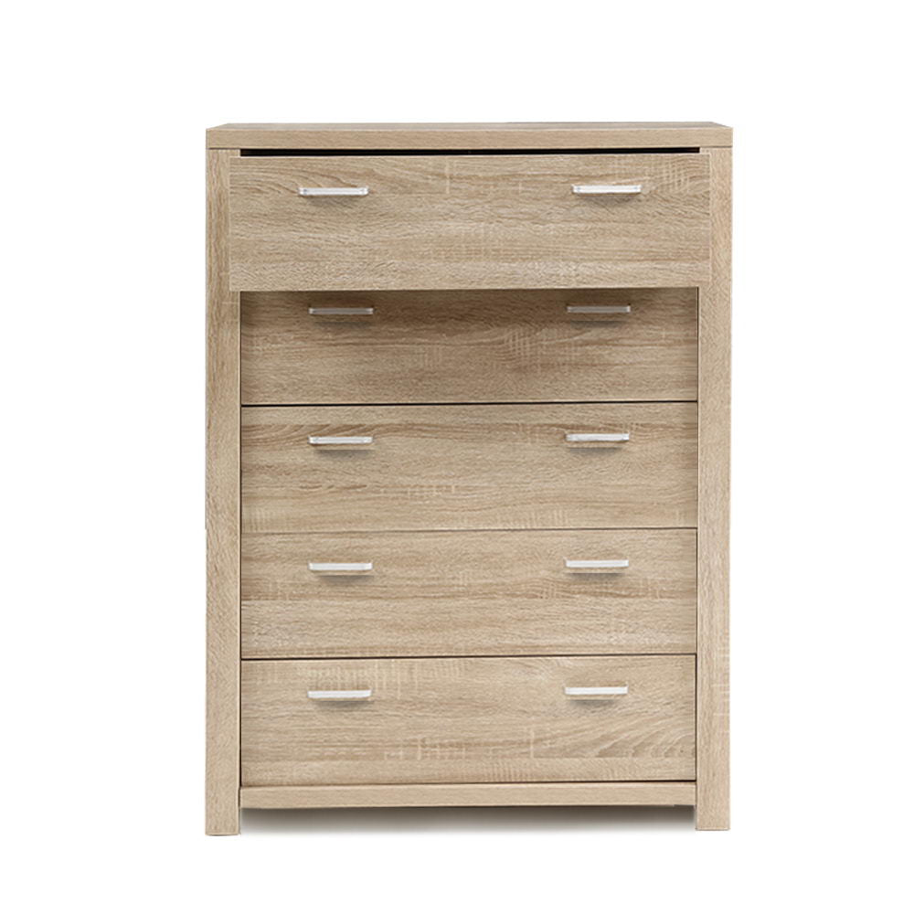 Artiss 5 Chest of Drawers - MAXI Pine - Cosy Abode