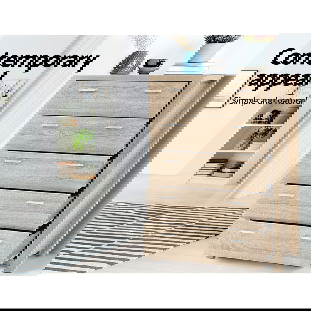 Artiss 5 Chest of Drawers - MAXI Pine - Cosy Abode