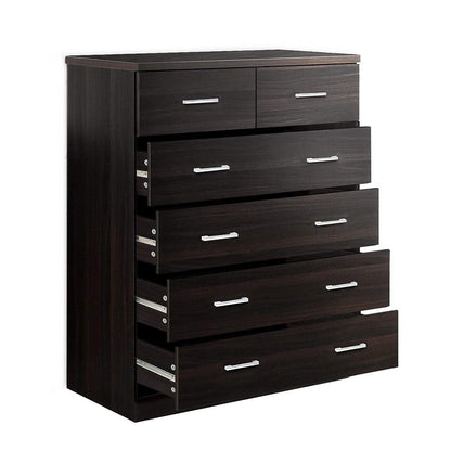 Artiss 6 Chest of Drawers - ANDES Walnut - Cosy Abode
