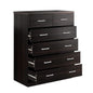 Artiss 6 Chest of Drawers - ANDES Walnut - Cosy Abode