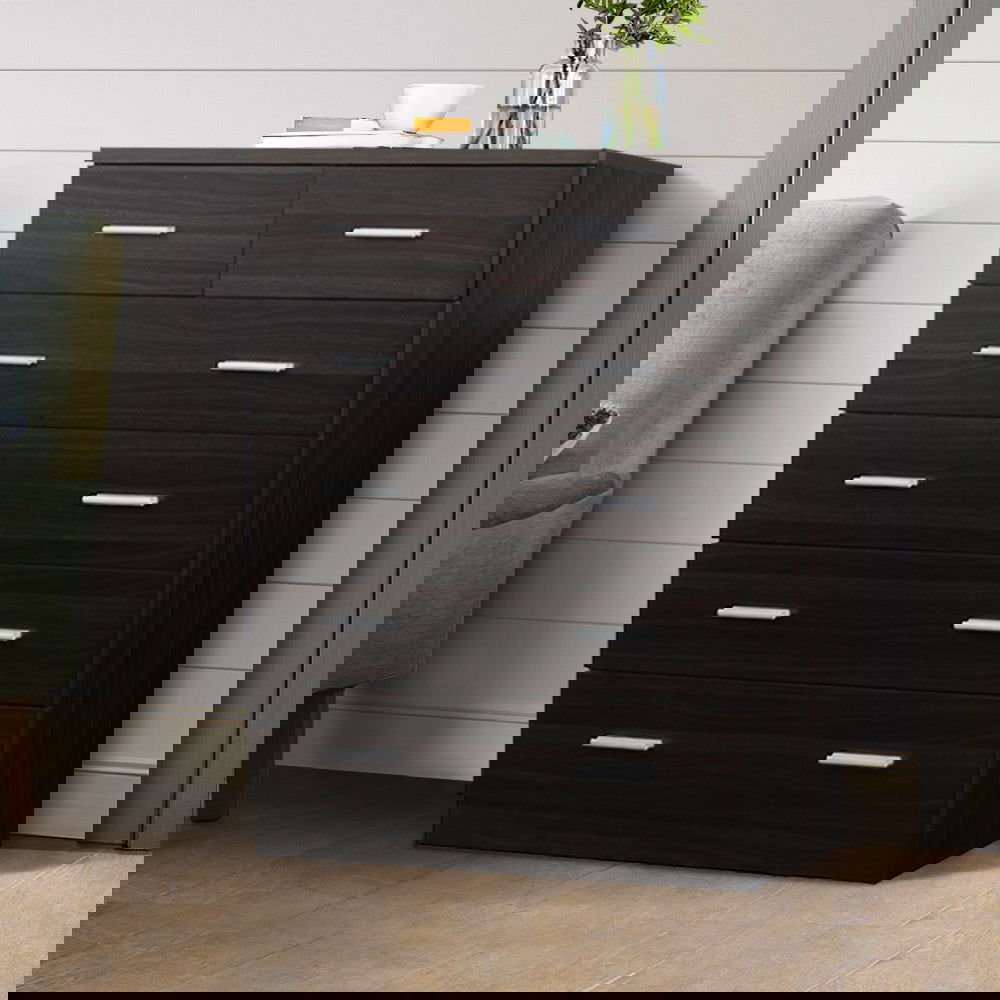 Artiss 6 Chest of Drawers - ANDES Walnut - Cosy Abode