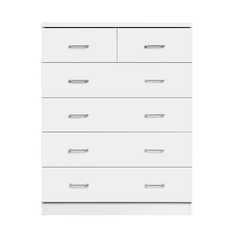 Artiss 6 Chest of Drawers - ANDES White - Cosy Abode