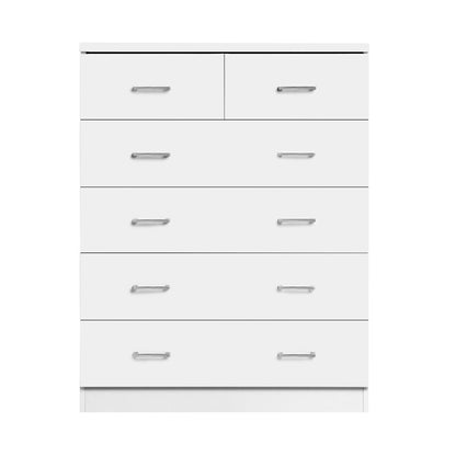 Artiss 6 Chest of Drawers - ANDES White - Cosy Abode